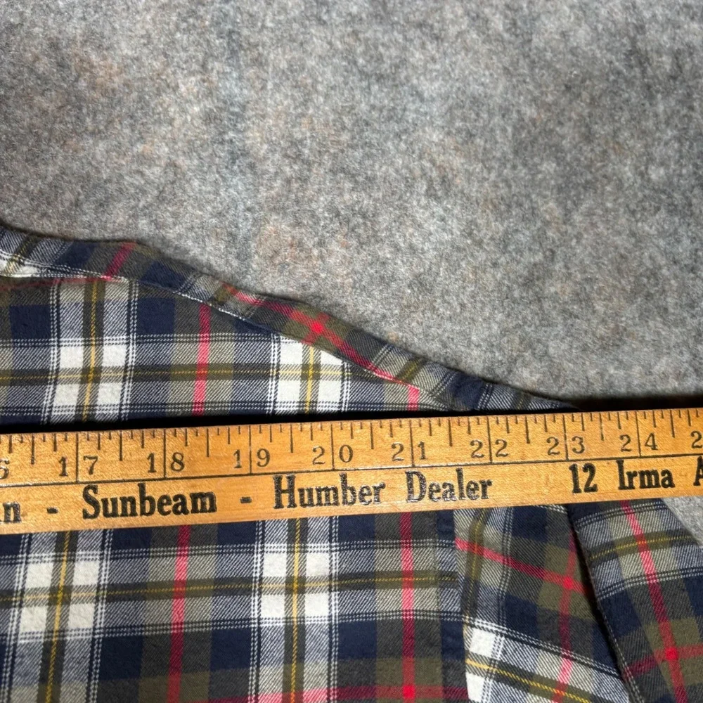 Brooks Brothers 346 Button Down Mens XXL Plaid Flannel Shirt Regular Fit